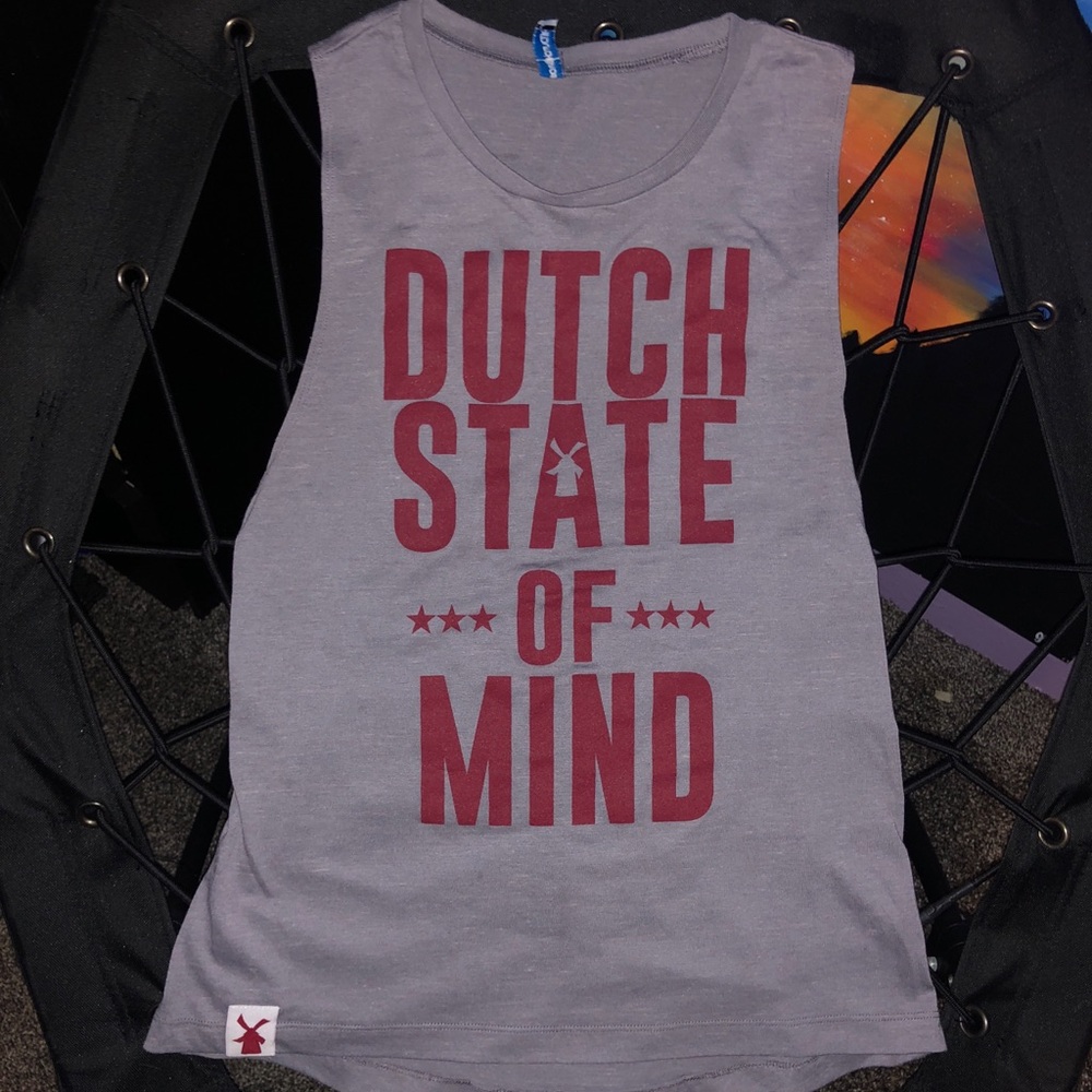 Dutch Bros “state of mind” cutoff tank